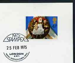 Postmark - Great Britain 1975 card bearing special cancellation for Stampex 1975