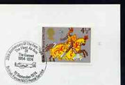 Postmark - Great Britain 1974 card bearing special cancellation for 20th Anniversary of First Gannet with Fleet Air Arm (BFPS)
