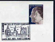 Postmark - Great Britain 1973 cover bearing illustrated cancellation for East Midlands Federation of Stamp Clubs (King's Lynn)