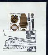 Postmark - Great Britain 1973 cover bearing illustrated cancellation for Railway Philatelic Group Convention, Derby showing Diesel Loco