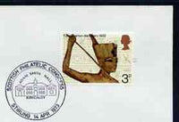 Postmark - Great Britain 1973 cover bearing illustrated cancellation for Scottish Philatelic Congress, Adam Smith Hall