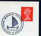 Postmark - Great Britain 1970 cover bearing illustrated cancellation for World Sandyacht Champiuonships, Lytham St Annes