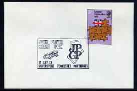 Postmark - Great Britain 1973 cover bearing illustrated cancellation for John Player Grand Prix, Silverstone