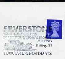 Postmark - Great Britain 1971 cover bearing illustrated cancellation for Silverstone GKN & Daily Express International Trophy