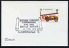 Postmark - Great Britain 1974 card bearing illustrated cancellation for Inaugural Ceremony Cambridgeshire Fire & Rescue Service