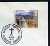 Postmark - Great Britain 1971 cover bearing illustrated cancellation for Methodist Conference, Harrogate