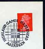 Postmark - Great Britain 1970 cover bearing illustrated cancellation for Highland Games, Hazelhead