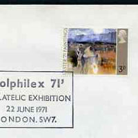 Postmark - Great Britain 1971 cover bearing special cancellation for PolPhilex '71, Philatelic Exhibition
