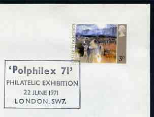 Postmark - Great Britain 1971 cover bearing special cancellation for PolPhilex '71, Philatelic Exhibition