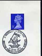 Postmark - Great Britain 1971 cover bearing illustrated cancellation for Anniversary of Victory at Waterloo (BFPS)
