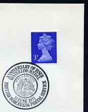 Postmark - Great Britain 1971 cover bearing illustrated cancellation for Anniversary of Issue of Waterloo Medal (BFPS)