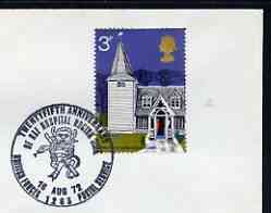 Postmark - Great Britain 1972 cover bearing illustrated cancellation for 25th Anniversary RAF Hospital, Nocton Hall (BFPS)
