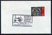 Postmark - Great Britain 1972 cover bearing illustrated cancellation for National Town & Country festival, showing a Traction Engine
