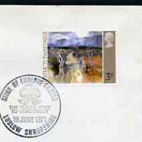 Postmark - Great Britain 1971 cover bearing illustrated cancellation for The Siege of Ludlow Castle (Sealed Knot Re-enactment)
