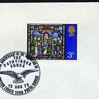 Postmark - Great Britain 1972 cover bearing illustrated cancellation for 30th Anniversary of Formation of pathfinder Force (BFPS)
