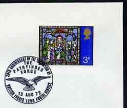 Postmark - Great Britain 1972 cover bearing illustrated cancellation for 30th Anniversary of Formation of pathfinder Force (BFPS)