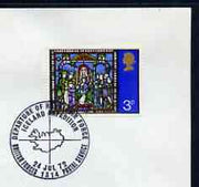 Postmark - Great Britain 1972 cover bearing illustrated cancellation for Departure of RAF, Iceland Expedition (BFPS)