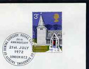Postmark - Great Britain 1972 cover bearing special cancellation for Royal College of Surgeons, Faculty of Dental Surgery