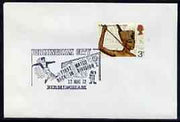 Postmark - Great Britain 1972 cover bearing illustrated cancellation for Birmingham City First Match Back in Division 1