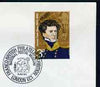 Postmark - Great Britain 1972 cover bearing illustrated cancellation for Franco-British Philatelic Exhibition at National Postal Museum
