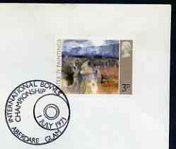 Postmark - Great Britain 1971 cover bearing illustrated cancellation for International Bowls Championship, Aberdare (circular cancel)