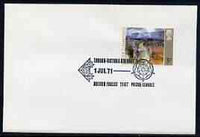 Postmark - Great Britain 1971 cover bearing illustrated cancellation for London to Victoria Air Race (BFPS)
