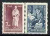 Finland 1948 400th Anniversary of Translation of New Testiment perf set of 2 unmounted mint, SG 467-68*