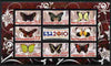 Congo 2010 Butterflies #02 imperf sheetlet containing 8 values plus Scouts label unmounted mint