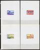 Togo 1974 Coastal Scenes set of 4 deluxe proof sheets in full issued colours