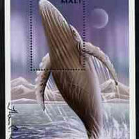 Mali 1997? Humpback Whale 1000f perf m/sheet signed by Thomas C Wood the designer