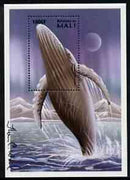 Mali 1997? Humpback Whale 1000f perf m/sheet signed by Thomas C Wood the designer
