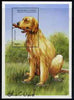 Guinea - Conakry 1999 Dogs 1500f perf m/sheet (Irish Setter) signed by Thomas C Wood the designer, Sc 1520