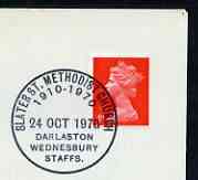 Postmark - Great Britain 1970 cover bearing special cancellation for Slater St Methodist Church, Darlaston