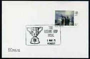 Postmark - Great Britain 1975 card bearing illustrated cancellation for the League Cup Final, Wembley