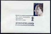 Postmark - Great Britain 1973 cover bearing illustrated cancellation for Sunderland FC - FA cup Finalists