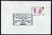 Postmark - Great Britain 1973 cover bearing illustrated cancellation for Manchester City FC, 50 Years at maine Road