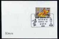 Postmark - Great Britain 1974 card bearing illustrated cancellation for Leeds United League Champions