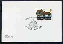 Postmark - Great Britain 1975 card bearing illustrated cancellation for 500 Years of St George's Chapel, Windsor showing St George & the Dragon