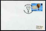 Postmark - Jersey 1973 Balloon L'Armee de La Laoire on plain cover with illustrated first day cancel