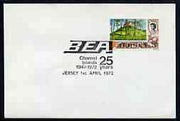 Postmark - Jersey 1972 cover bearing illustrated cancellation for BEA 25 Years flyuing to Channel Islands