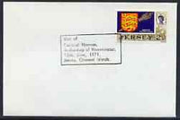 Postmark - Jersey 1971 cover bearing special cancellation for Visit of Cardinal Heenan, Archbishop of Westminster