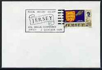 Postmark - Jersey 1971 cover bearing illustrated cancellation for Jersey Postal History Society, 27th Annual Conference