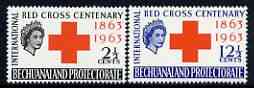 Bechuanaland 1963 Red Cross Centenary perf set of 2 unmounted mint, SG 183-84