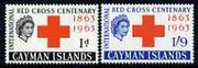 Cayman Islands 1963 Red Cross Centenary perf set of 2 unmounted mint, SG 181-82