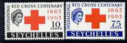 Seychelles 1963 Red Cross Centenary perf set of 2 unmounted mint, SG 214-15