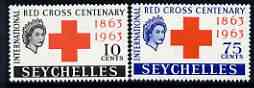 Seychelles 1963 Red Cross Centenary perf set of 2 unmounted mint, SG 214-15