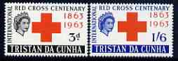 Tristan da Cunha 1963 Red Cross Centenary perf set of 2 unmounted mint, SG 69-70