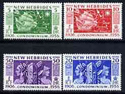 New Hebrides - English 1956 50th Anniversary of Condominion perf set of 4 unmounted mint, SG 80-83*