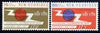 New Hebrides - English 1965 ITU Centenary perf set of 2 unmounted mint, SG 110-11