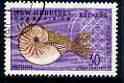 New Hebrides - English 1963-72 Nautilus Shell 30c from def set very fine cds used, SG 103